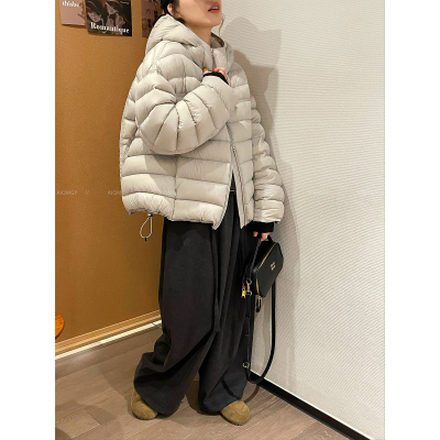 爱情魔鬼鱼连帽加厚短款羽绒服