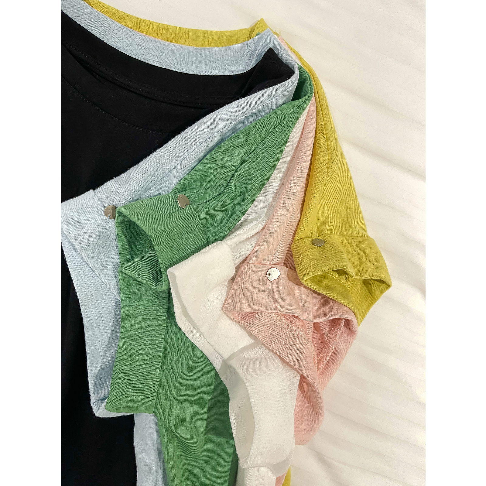 爱情魔鬼鱼圆领短袖简约T恤女