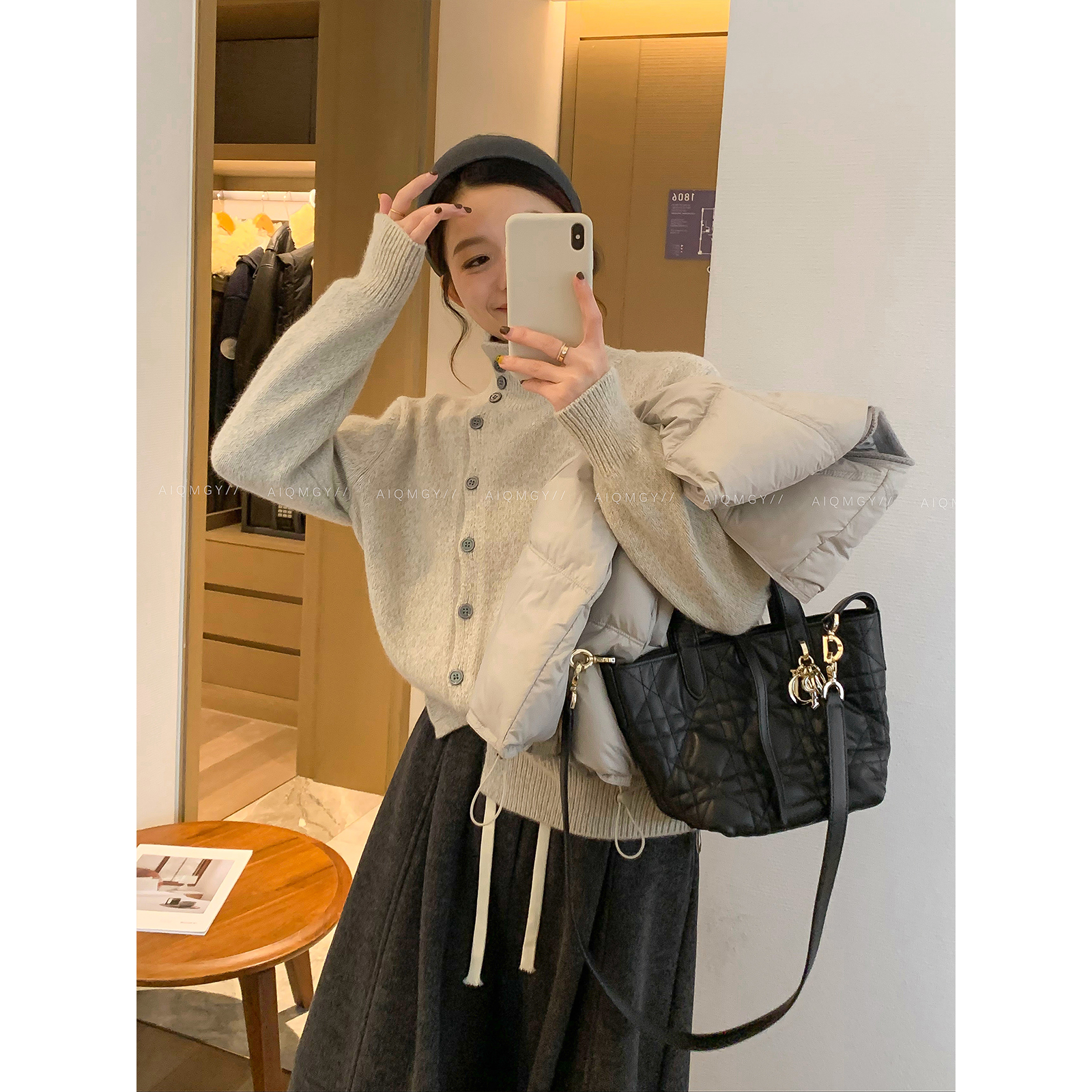 爱情魔鬼鱼高领长袖针织衫女