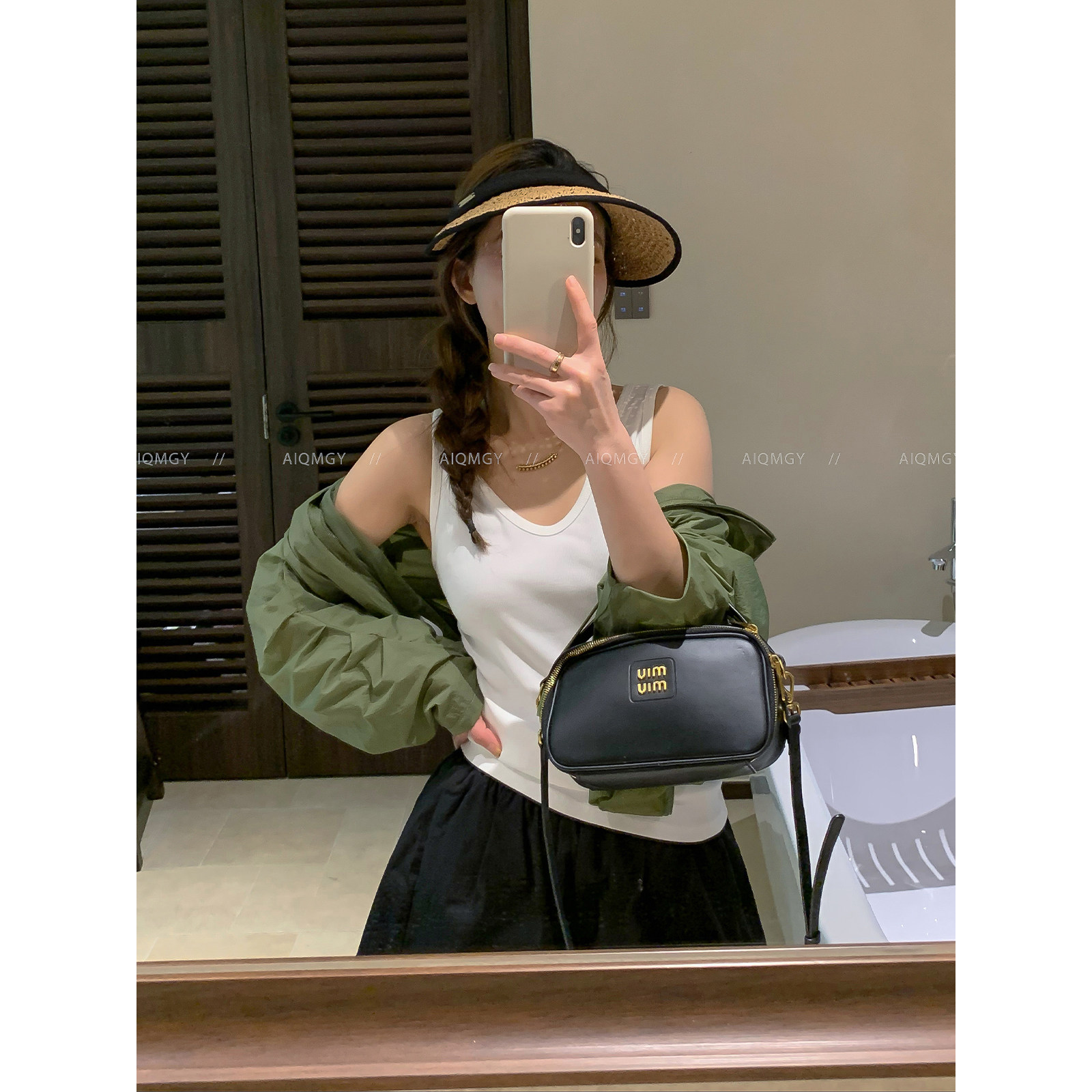 爱情魔鬼鱼 纯色前后两穿背心女2026年夏季新款修身内搭外穿上衣