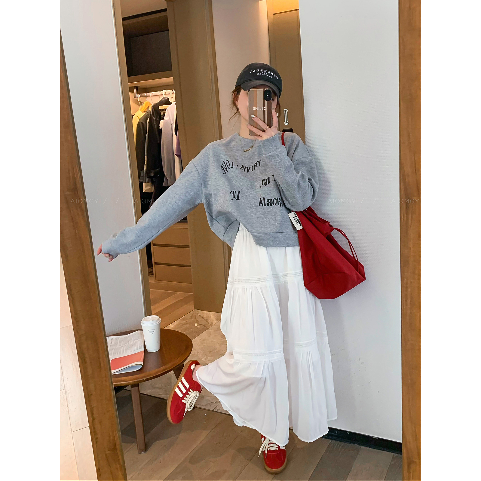 爱情魔鬼鱼印花卫衣女套头上衣