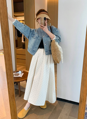 爱情魔鬼鱼 蓝色复古蕾丝拼接牛仔外套女2026年春季新款短款上衣