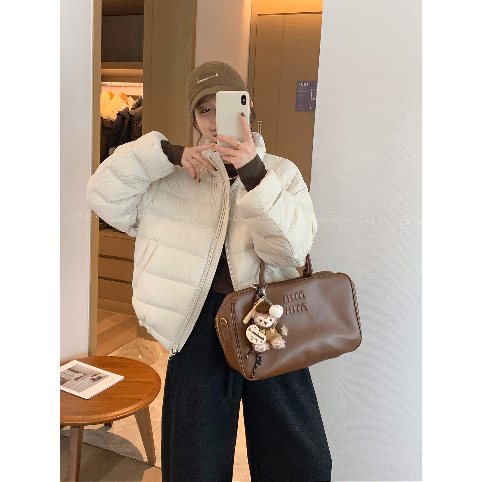 爱情魔鬼鱼加厚羽绒服女外套