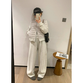 休闲两件套装 女2025冬季 新款 爱情魔鬼鱼 拼接羽绒服宽松休闲卫裤