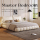 Кожаная кровать, легкая роскошь, современная французская кошачья лапка, свадебная кровать из слоеного теста с кремом, современная минималистичная главная спальня с двуспальной кроватью, атмосфера высокого класса mini 0