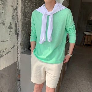 21/春夏新款冰丝棉T桖 韩版潮流上打底衫A260图片