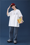 @港风中性风短袖T恤2021夏季新款中袖五分袖体恤-T102，女装T恤，星座1602（原101B）