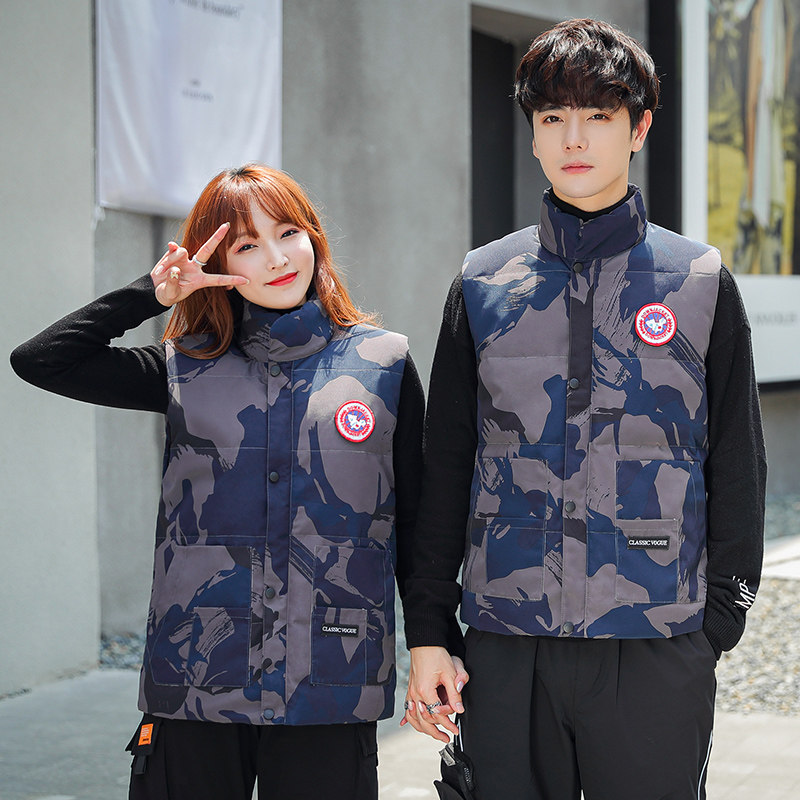 秋冬加厚小鹅休闲羽绒服马甲背心百搭马夹XZ1007-1-YRF20,男装羽绒服,星座1602（原101B）