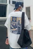 @港风夏季新款宽松运动T恤中袖五分短袖XZ1007-1-T27，男装T恤，星座1602（原101B）