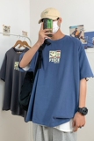 短句港风哈希印花短袖T恤男夏季新款XZ1007-1-T27，男装T恤，星座1602（原101B）