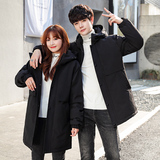 中长款羽绒服男2020冬季新款情侣加厚棉服XZ1007-1-F617P125.，男装棉衣，星座1602（原101B）