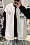XZ1007-1-W111P45连帽开衫卫衣男运动外套班服港风夹克报纸墙，男装夹克，星座1602（原101B）
