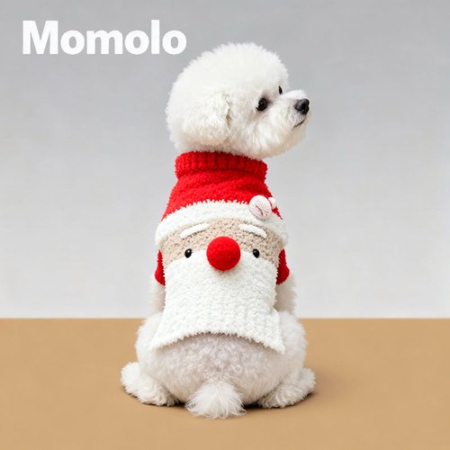 冬季保暖针织小型犬圣诞毛衣