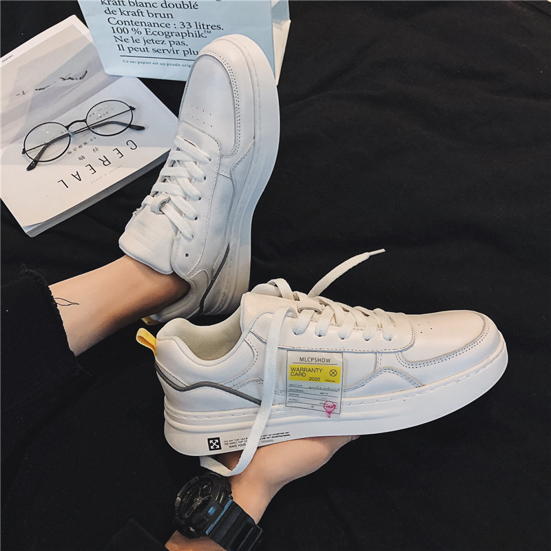 大货春季新款小白鞋男港风青年潮流板鞋学生嘻哈低帮鞋LM679-P60，男鞋休闲鞋，星座1103