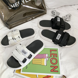 2025夏季情侣拖鞋透气一字百搭帆布拖鞋学生沙滩鞋男鞋LM053-P25，男鞋凉鞋，星座1103