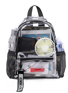 PVC backpack with large capacity waterproof backpack防水书包