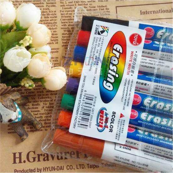 2024 지울 수 있는 컬러 마커 어린이 화이트보드 마커