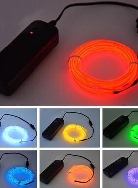 1 2 3 5M Flexible Led Neon Light Glow EL Wire Rope Tube
