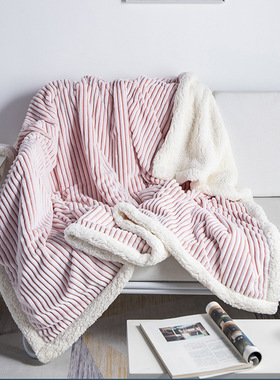 Lamb wool blanket nap casual sofa cover blanket羊羔绒毛毯