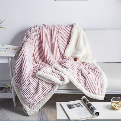 Lamb wool blanket nap casual sofa cover blanket羊羔绒毛毯