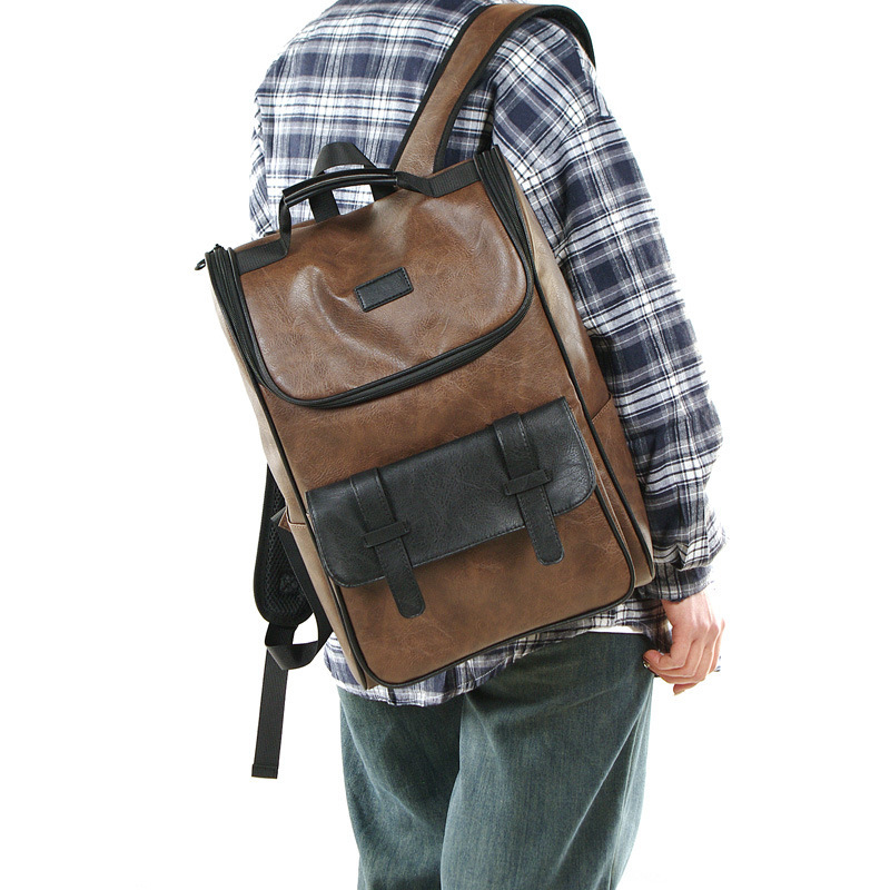 New Retro Large Capacity Backpack Computer Backpack电脑背包