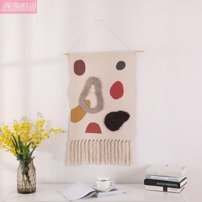 2025 Wall tassel tapestry  background bedroom Woven