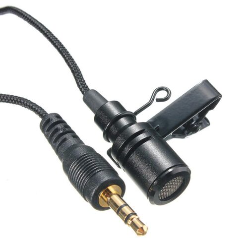 Mini 3.5mm Jack Microphone Lavalier Tie Clip Microphones
