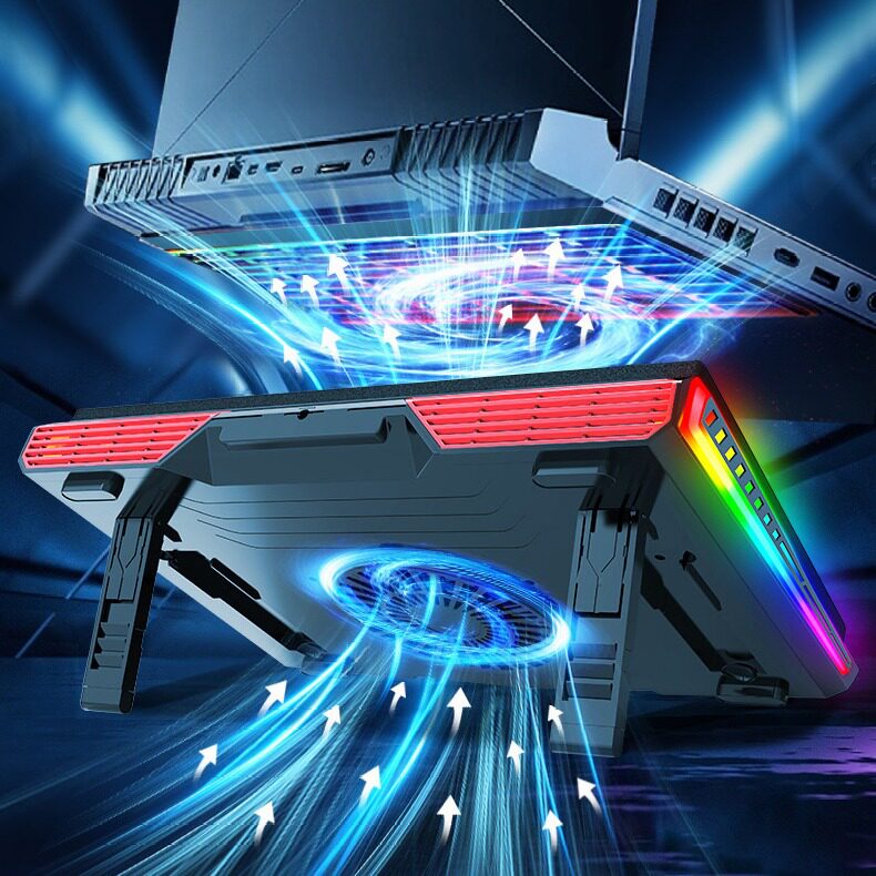 Laptop cooler RGB turbo strong wind cooler强风散热器