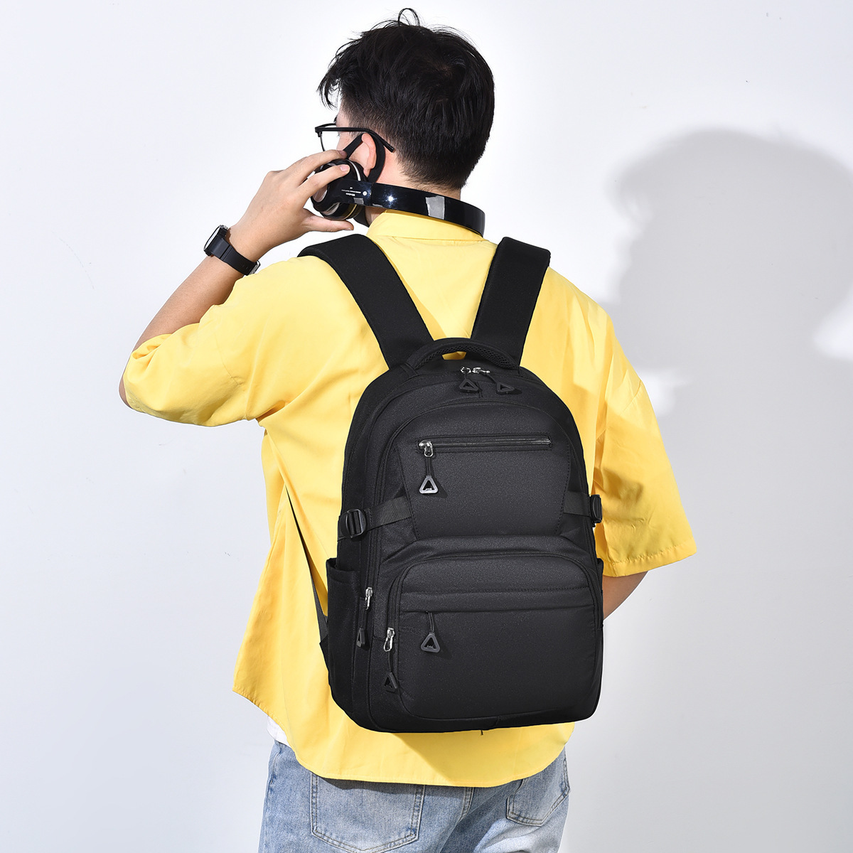 Backpack with large capacity Korean student backpack休闲书包