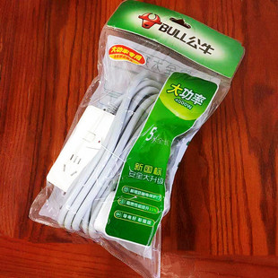插排插座大功率电器专用公牛16A4000W插线板GN104D带开关 总长5米