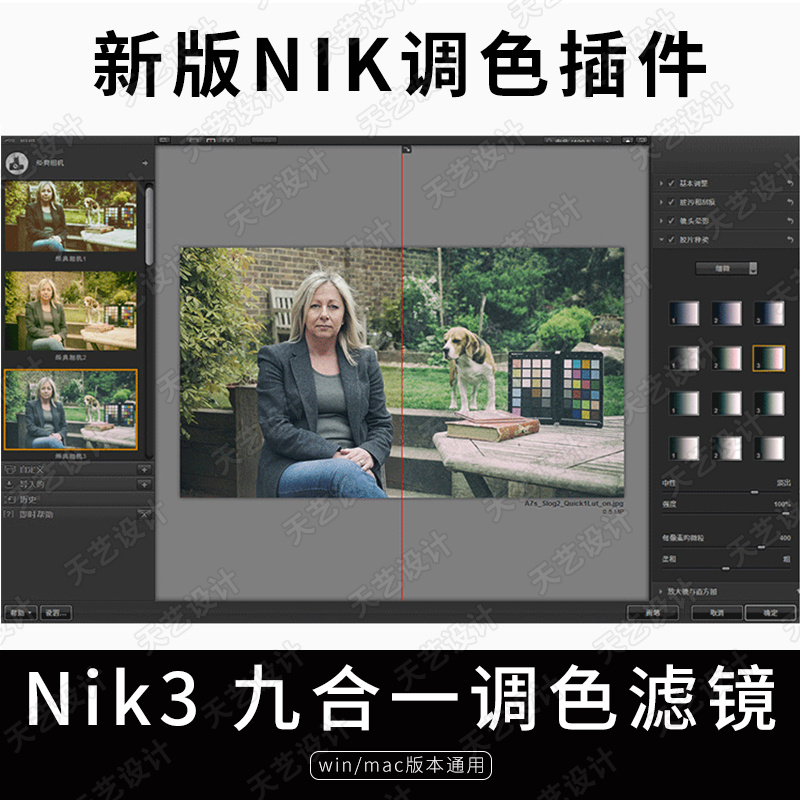 Nik ps调色插件ps插件调色降噪锐化滤镜ps插件ps滤镜2020win/mac