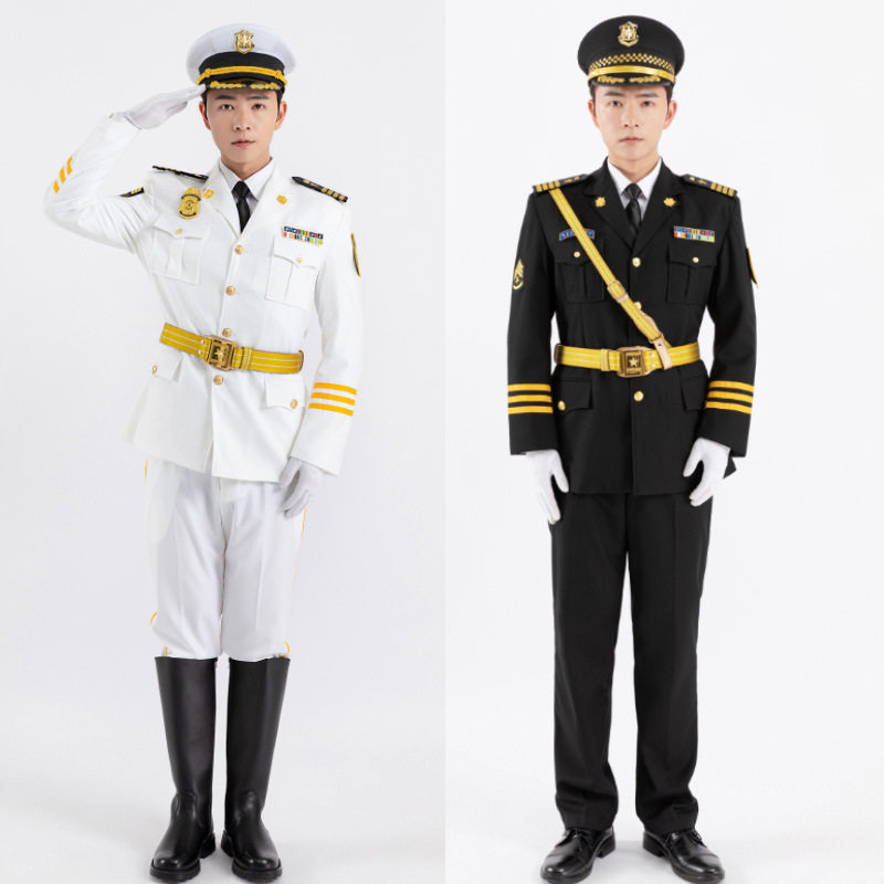 纯色春秋保安制服套装物业地产银行宾馆哔叽三杠形象岗礼宾服