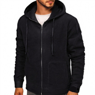 爆款cardigan solid color hooded sweater coat男士卫衣秋冬热销