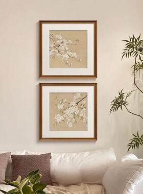 《蝶舞春枝》新中式中古风宋氏美学挂画花鸟中国风客厅卧室装饰画