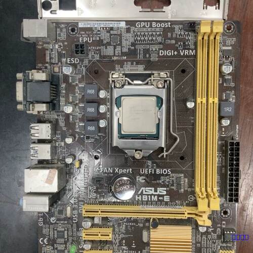 【佳诚】拆机华硕H81M-E主板，带G3220CPU，带挡板【议价】