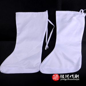 戏曲戏剧影视古代古装袜子道士袜僧袜小生老生丑角水袜云袜布袜子
