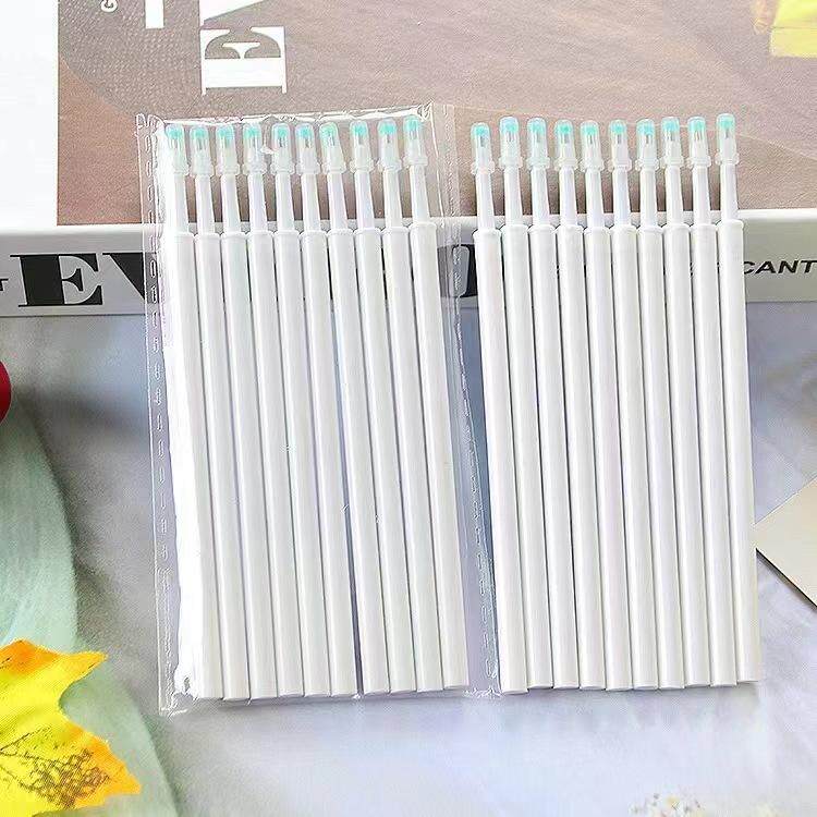 高颜值按动笔芯ST头针管葫芦头ins风按动笔黑色0.5mm速干刷题笔芯