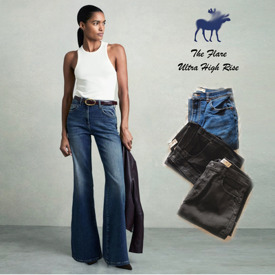 美单麋鹿喇叭牛仔裤分长短