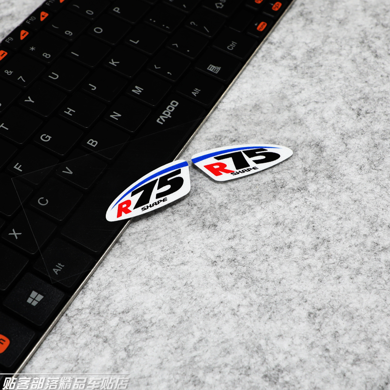 贴客部落 适用于ARAl R75头盔贴纸RR4 RX7X RR5镜片贴车手反光贴