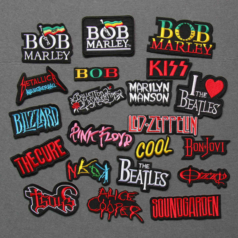 刺绣英文字母布贴衣服外套补丁贴短袖装饰绣花修补贴布补衣贴新款