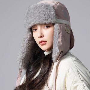帽子女护耳一体帽秋冬季骑行保暖