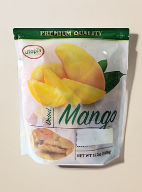 开市客代购 UTOPIA DRIED MANGO泰国芒果干1kg 甜酸可口