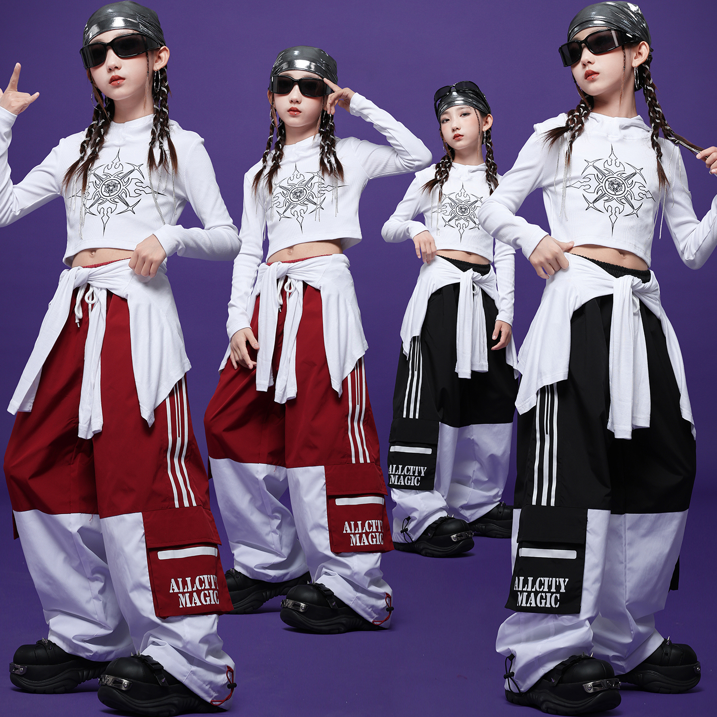 少儿jazz嘻哈女童爵士舞演出服