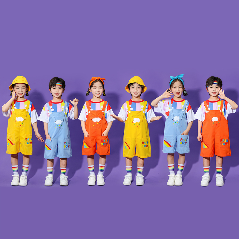 儿童演出服幼儿园可爱背带裤班服