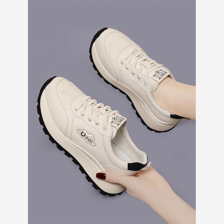 真皮小白鞋女2025春季新