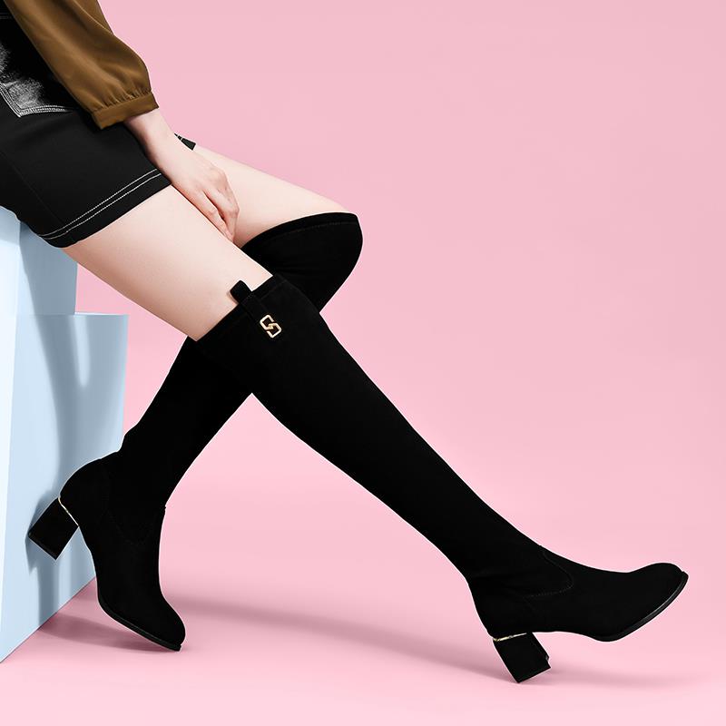 高跟鞋女2025新款秋冬加