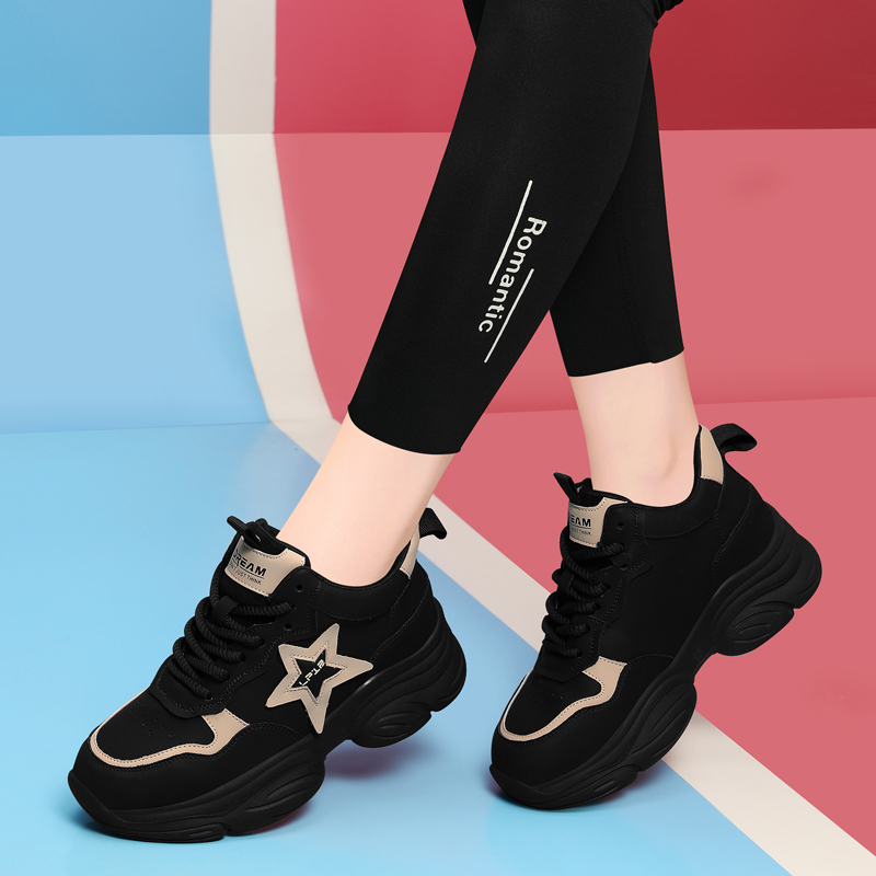 厚底老爹鞋女2025新款秋