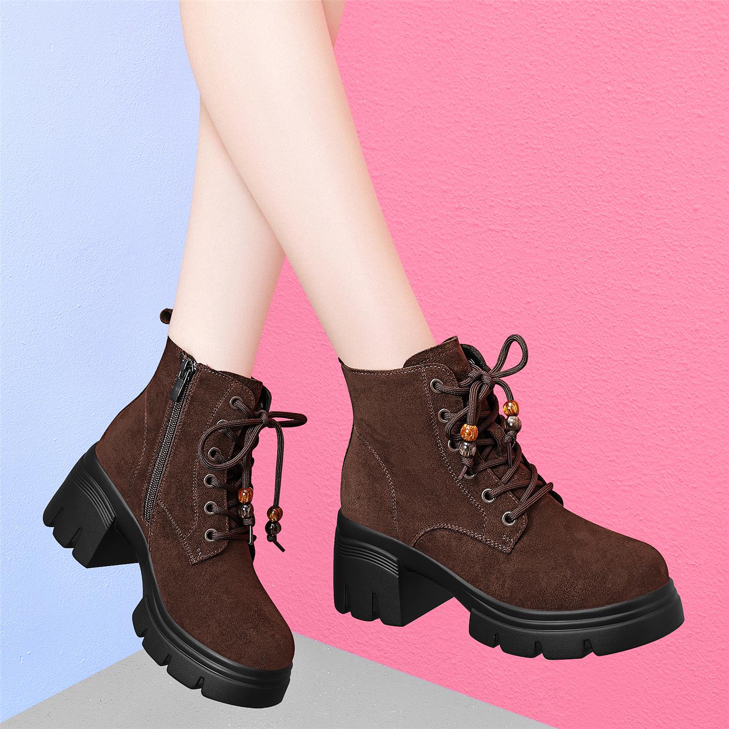 欧货马丁靴女2025新款春