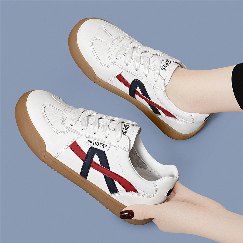 真皮小白鞋女2025新款百