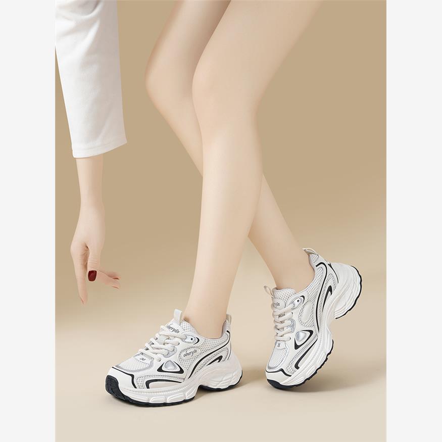 网面透气休闲鞋女2025年